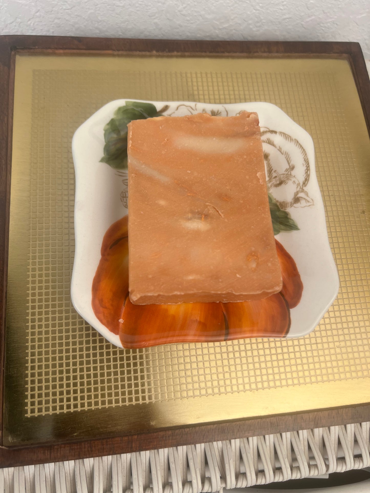 Pumpkin Themed Ceramic Soap Dish