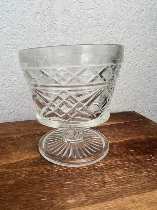 Vintage Crystal Punch Glass Soy Candle