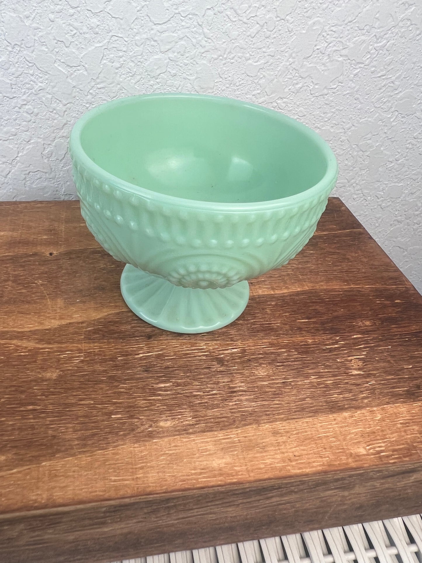 Vintage Jadeite Milk Glass Dish