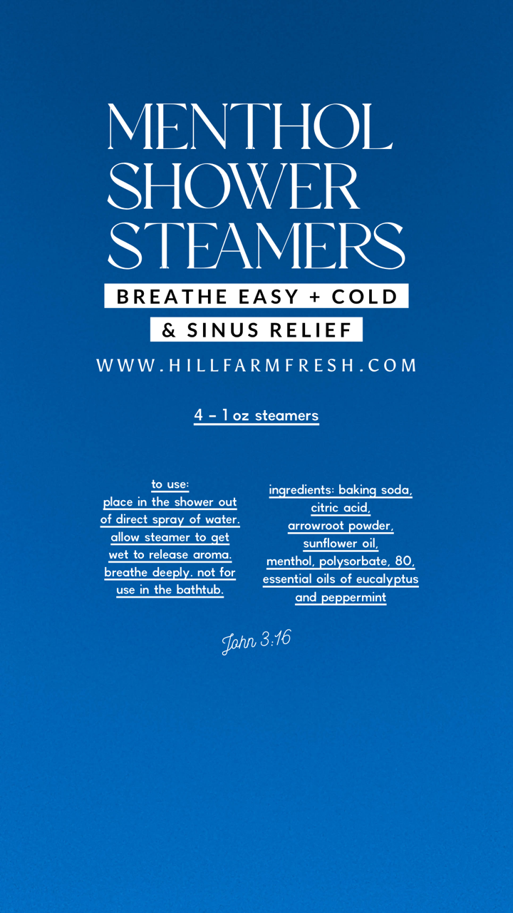 Menthol Shower Steamers